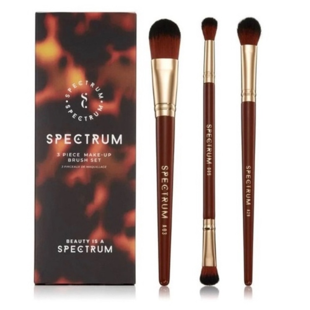Spectrum 3 Piece Make-Up Brush Set